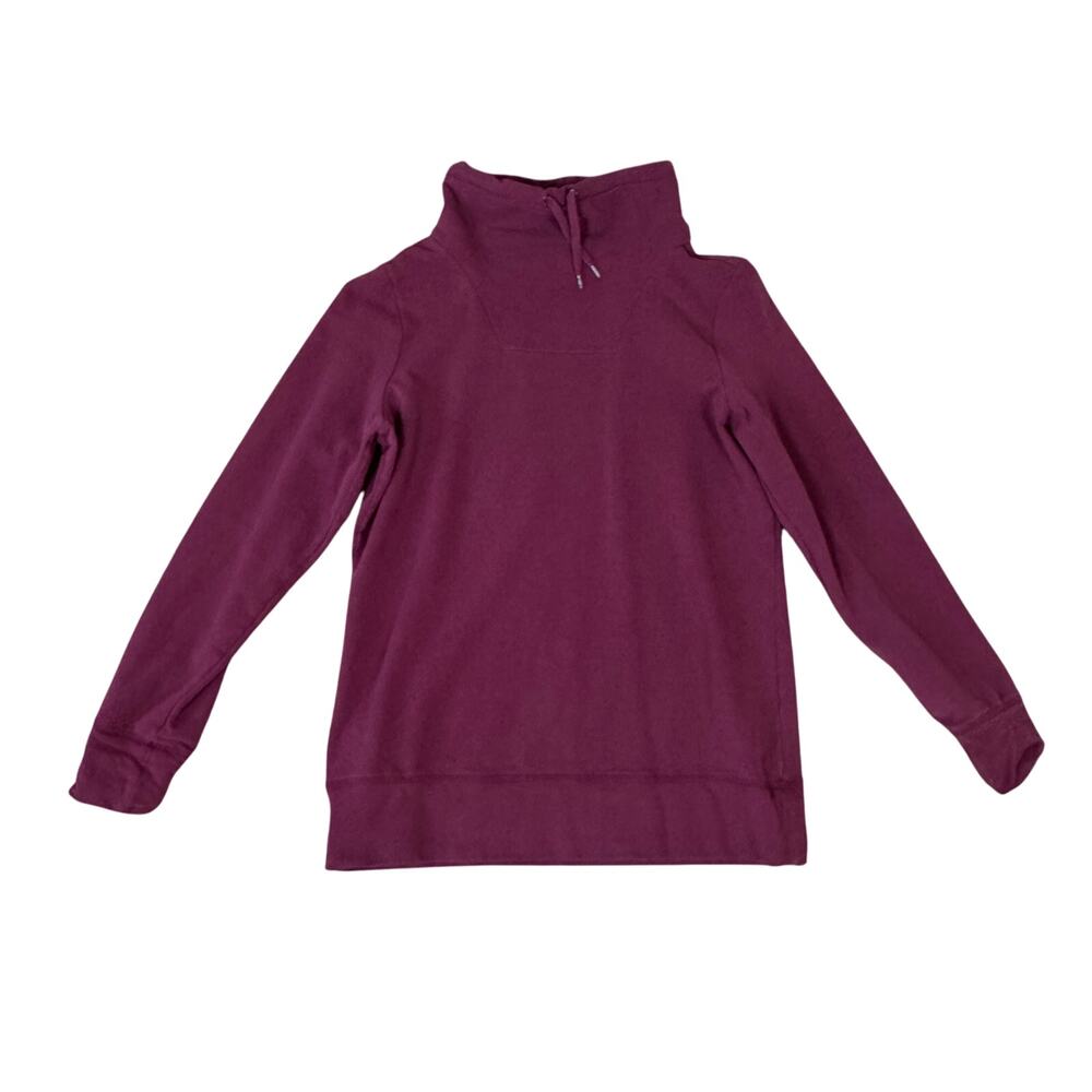 LL Bean Cozy Mixed Knit Pullover High Neck Long Sleeve Sweater US Womens S